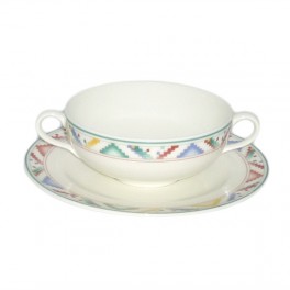 Villeroy & Boch Indian Look Suppentasse mit Untertasse